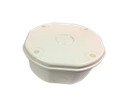 CAJA DE PASO OCTOGONAL EN POLIPROPILENO ANCHO MAXIMO 115MM TORNILLO DE SEGURIDAD EN NYLON