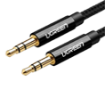 CABLE DE AUDIO CON ENTRADA JACK 3.5MM Y SALIDA JACK 3.5MM, DE 1 METRO, COLOR NEGRO