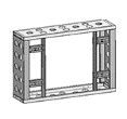 SOPORTE - MARCO PARA VIDEOWALL DSD2046NLB