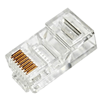 CONECTOR RJ45 CAT5E SIN BLINDAR 100PCS POR BOLSA
