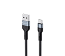 CABLE DE DATOS Y CARGA DE USB A TIPO C 2.1 A PARA SMARTPHONE, 1M, LONGITUD 100 CM, NEGRO-AZUL