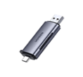 UGREEN LECTOR DE TARJETAS MICRO SD Y SD, PUERTOS USB-A/USB-C