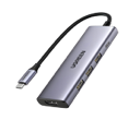 HUB USB TIPO-C CON 5 PUERTOS 3XUSB A 3.0 1XHDMI V2.0 1XTIPO C