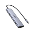 HUB USB TIPO-C CON 7 PUERTOS 1XUSB A 3.0 2XUSB C 1XHDMI 1XTIPO C CARGA X1SD X1TF