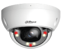 CAMARA IP TIPO DOMO METALICO SMART DUAL LIGHT 2MP@30FPS LENTE 2.8MM IP67 IK10 WDR H.265+ IR 30M POE