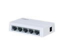 SWITCH NO ADMINISTRABLE 5 PUERTOS FAST ETHERNET CAPA 2 10/100MBPS 24/7 5V / 500MA PLASTICO