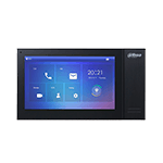 INTERCOMUNICADOR INTERNO CON PANTALLA TACTIL CAPACIT 7" TCP/IP ALAR E/S 6/1 12VDC POE NEGRO SIP