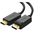 CABLE ADAPTADOR DE 4K UHD DP A HDMI, 32AWG OD7.3MM, COLOR NEGRO 1.5 METROS