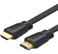 CABLE PLANO HDMI MACHO A MACHO DE 3M COLOR NEGRO