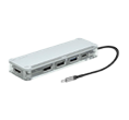 ADAPTADOR USB 3/ HDTV TIPO C HUB 2 USB 2.0 DE 480MBPS, SILVER