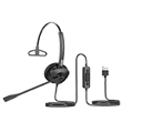 DIADEMA MONOAURAL USB SONIDO HD CANCELACION RUIDO CONTROL DE VOLUMEN LONGITUD CABLE 1.8M