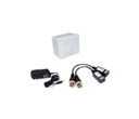 KIT VIDEO BALUN AHD 1080 - CAJA DE PASO PLASTICA 10X10 - FUENTE 12V 1AM
