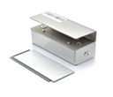 SOPORTE VIAJANTE PARA ELECTROCERRADURA PARA INSTALACION EN PUERTA DE VIDRIO SIN MARCO
