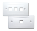 FACEPLATE SUPERFICIAL BLANCA ORIENTACIÓN VERTICAL DE 6 PUERTOS NO INCLUYE MÓDULOS