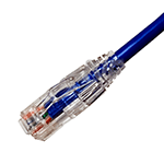 PATCH CORD CAT6 SIN BLINDAR 26AWG MULTIFILAR PARA CENTRO DE DATOS CHAQUETA CM AZUL 1M