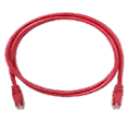 PATCH CORD CAT 6 DE ALTA DENSIDAD SIN BLINDAR MULTIFILAR CHAQUETA ROJA CERTIFICADOS UL/ETL/CSA 0.5M