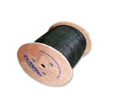 ** Existencia Única ** CABLE F/UTP CAT6 BLINDADO PARA EXTERIORES ROLLO 305M 24AWG BC DOBLE CHAQUETA CMX+PE NEGRO TESTEADO