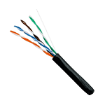 ** Existencia Única ** CABLE U/UTP CAT5E SIN BLINDAR 100% COBRE AWG 24 PARA USO EXTERIOR DOBLE CHAQUETA PE + CMX