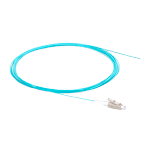 PIGTAIL FIBRA ÓPTICA MULTIMODO OM4 SIMPLEX CONECTOR LC CHAQUETA AQUA PVC 0.9MM 1,5M