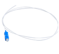 PIGTAIL FIBRA ÓPTICA MONOMODO G652 SIMPLEX CONECTOR SC CHAQUETA BLANCA PVC 0.9MM 1M