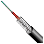 CABLE FO CON 12 HILOS MONOMODO G.652D EN TUBO RELLENO DE GEL CHAQUETA PE CINTA DE ACERO CORRUGADO