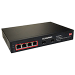 SWITCH POE DE 6 PUERTOS GIGABIT CON 4 PUERTOS POE + 2 PUERTOS SFP DE FIBRA FUENTE DE 65W