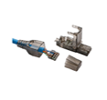 CONECTOR DE CAMPO MTPL BLINDADO RJ45 CAT6A PARA CABLES SOLIDOS Y MULTIFILAR 23-26 AWG