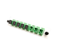 MÓDULO DE ADAPTADORES CON 8 PIEZAS (8 NÚCLEOS) SIMPLEX SC APC MONOMODO COLOR VERDE