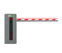 BARRERA VEHICULAR IZQUIERDA, ALTO DESEMPEÑO, CHASIS CON LED, BRAZO 3MT CON LED, DETECTOR DE MASA-LAZO IP65