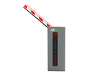 BARRERA VEHICULAR DERECHA, ALTO DESEMPEÑO, CHASIS CON LED, BRAZO 6MT CON LED, DETECTOR DE MASA-LAZO IP65