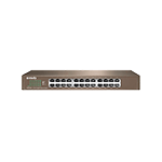 SWITCH ETHERNET 24 PUERTOS GIGABIT METAL PROTECCION 6KV PARA MONTAJE EN RACK 19"