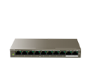 SWITCH POE 8 PUERTOS GIGABIT+1 PUERTO ETHERNET UPLINK GIGABIT+1 PUERTO SFP GIGABITE IEEE 802.3 AF/AT SALIDA TOTAL MAX 120W