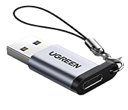 CONVERTIDOR DE USB A USB TIPO C 3.0, VELOCIDAD 5GBPS, COLOR GRIS