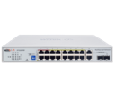 SWITCH POE INTELIGENTE CLOUD EASY, 16 PUERTOS DE 100MBPS Y 2 ENLACES ASCENDENTES COMBO SFP DE 1000MBPS