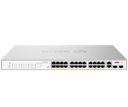** Existencia Única ** SWITCH POE 24 PUERTOS POE 30W DE 10/100/1000MBPS, POTENCIA TOTAL 235W, 2 PUERTOS ETHERNET DE 1000MBPS Y 2 PUERTOS SFP DE 1000MBPS, SWITCHING 56GBPS, -10?~50?
